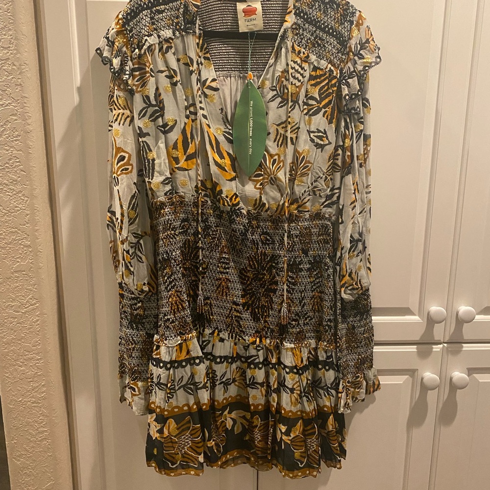 FARM Rio Floral Tapestry mini dress